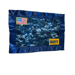 US Navy soft blue and grey burp cloth